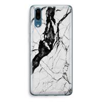 CaseCompany Witte marmer 2: Huawei P20 Transparant Hoesje
