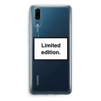 CaseCompany Limited edition: Huawei P20 Transparant Hoesje