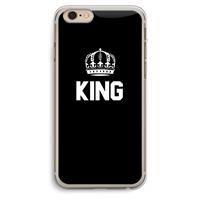 CaseCompany King zwart: iPhone 6 Plus / 6S Plus Transparant Hoesje