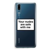 CaseCompany Safe with me: Huawei P20 Transparant Hoesje