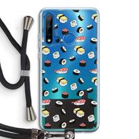 CaseCompany Sushi time: Huawei P20 Lite (2019) Transparant Hoesje met koord