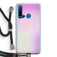 CaseCompany Flow mist pastel: Huawei P20 Lite (2019) Transparant Hoesje met koord