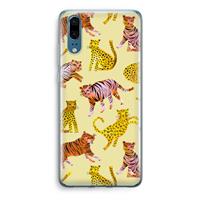 CaseCompany Cute Tigers and Leopards: Huawei P20 Transparant Hoesje