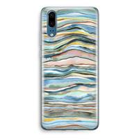 CaseCompany Watercolor Agate: Huawei P20 Transparant Hoesje