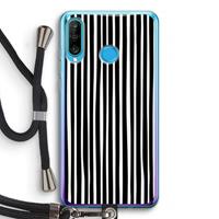 CaseCompany Stripes: Huawei P30 Lite Transparant Hoesje met koord
