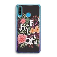 CaseCompany Hello in flowers: Huawei P30 Lite Transparant Hoesje