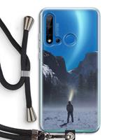 CaseCompany Wanderlust: Huawei P20 Lite (2019) Transparant Hoesje met koord