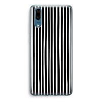 CaseCompany Stripes: Huawei P20 Transparant Hoesje