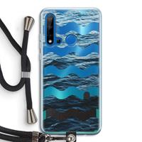 CaseCompany Oceaan: Huawei P20 Lite (2019) Transparant Hoesje met koord