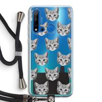 CaseCompany Kitten: Huawei P20 Lite (2019) Transparant Hoesje met koord