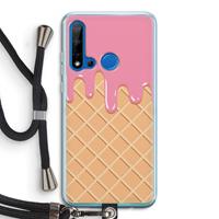 CaseCompany Ice cream: Huawei P20 Lite (2019) Transparant Hoesje met koord