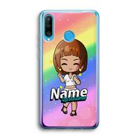CaseCompany Chibi Maker vrouw: Huawei P30 Lite Transparant Hoesje