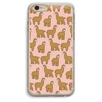 CaseCompany Alpacas: iPhone 6 Plus / 6S Plus Transparant Hoesje