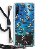 CaseCompany Zeemeermin: Huawei P20 Lite (2019) Transparant Hoesje met koord