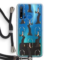 CaseCompany Pop Some Kim: Huawei P20 Lite (2019) Transparant Hoesje met koord