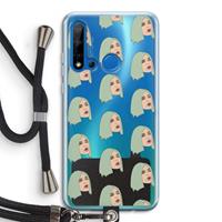 CaseCompany King Kylie: Huawei P20 Lite (2019) Transparant Hoesje met koord