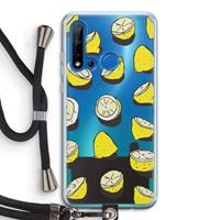 CaseCompany When Life Gives You Lemons...: Huawei P20 Lite (2019) Transparant Hoesje met koord