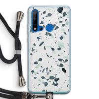 CaseCompany Terrazzo N°2: Huawei P20 Lite (2019) Transparant Hoesje met koord