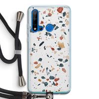 CaseCompany Terrazzo N°4: Huawei P20 Lite (2019) Transparant Hoesje met koord