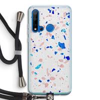 CaseCompany Terrazzo N°6: Huawei P20 Lite (2019) Transparant Hoesje met koord