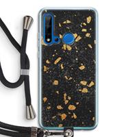 CaseCompany Terrazzo N°7: Huawei P20 Lite (2019) Transparant Hoesje met koord