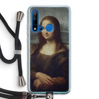 CaseCompany Mona Lisa: Huawei P20 Lite (2019) Transparant Hoesje met koord