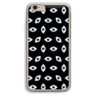 CaseCompany Eyes pattern: iPhone 6 Plus / 6S Plus Transparant Hoesje