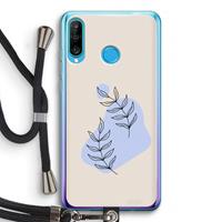 CaseCompany Leaf me if you can: Huawei P30 Lite Transparant Hoesje met koord
