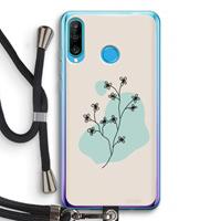 CaseCompany Love your petals: Huawei P30 Lite Transparant Hoesje met koord