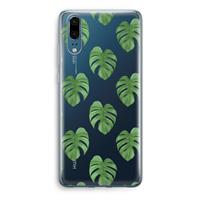 CaseCompany Monstera leaves: Huawei P20 Transparant Hoesje