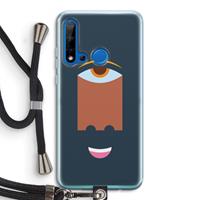 CaseCompany Mono M: Huawei P20 Lite (2019) Transparant Hoesje met koord