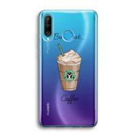 CaseCompany But first coffee: Huawei P30 Lite Transparant Hoesje