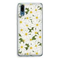 CaseCompany Summer Daisies: Huawei P20 Transparant Hoesje