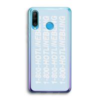 CaseCompany Hotline bling blue: Huawei P30 Lite Transparant Hoesje