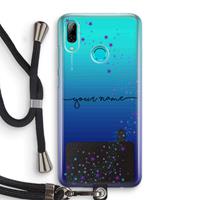 CaseCompany Sterren: Huawei P Smart (2019) Transparant Hoesje met koord
