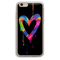 CaseCompany Melts My Heart: iPhone 6 Plus / 6S Plus Transparant Hoesje