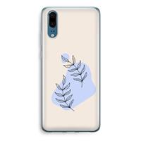 CaseCompany Leaf me if you can: Huawei P20 Transparant Hoesje