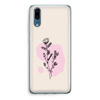 CaseCompany Roses are red: Huawei P20 Transparant Hoesje