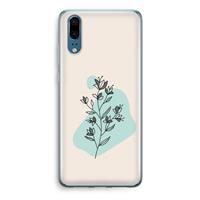 CaseCompany Violets are blue: Huawei P20 Transparant Hoesje