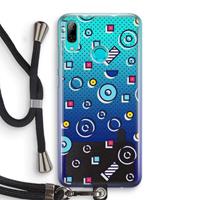 CaseCompany 8-bit N°9: Huawei P Smart (2019) Transparant Hoesje met koord