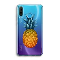 CaseCompany Grote ananas: Huawei P30 Lite Transparant Hoesje