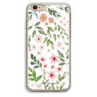 CaseCompany Botanical sweet flower heaven: iPhone 6 Plus / 6S Plus Transparant Hoesje