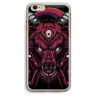 CaseCompany Hell Hound and Serpents: iPhone 6 Plus / 6S Plus Transparant Hoesje