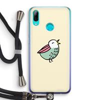 CaseCompany Birdy: Huawei P Smart (2019) Transparant Hoesje met koord