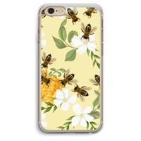 CaseCompany No flowers without bees: iPhone 6 Plus / 6S Plus Transparant Hoesje