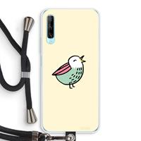 CaseCompany Birdy: Huawei P Smart Pro Transparant Hoesje met koord