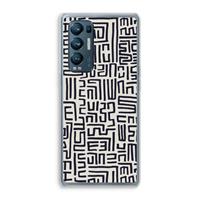 CaseCompany Moroccan Print: Oppo Find X3 Neo Transparant Hoesje