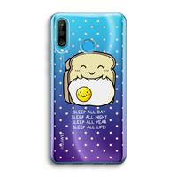 CaseCompany Sleep All Day: Huawei P30 Lite Transparant Hoesje