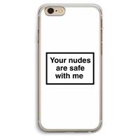 CaseCompany Safe with me: iPhone 6 Plus / 6S Plus Transparant Hoesje