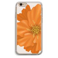CaseCompany Orange Ellila flower: iPhone 6 Plus / 6S Plus Transparant Hoesje